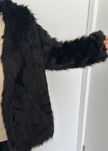 Kadın Siyah Kürk Detaylı Ceket - Görsel 2