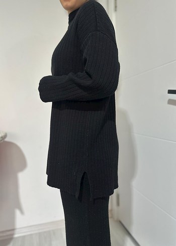 Siyah Kadın Triko Takım - Görsel 2