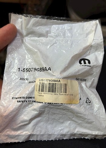 Orjinal dodge nitro amblem logo - Görsel 2