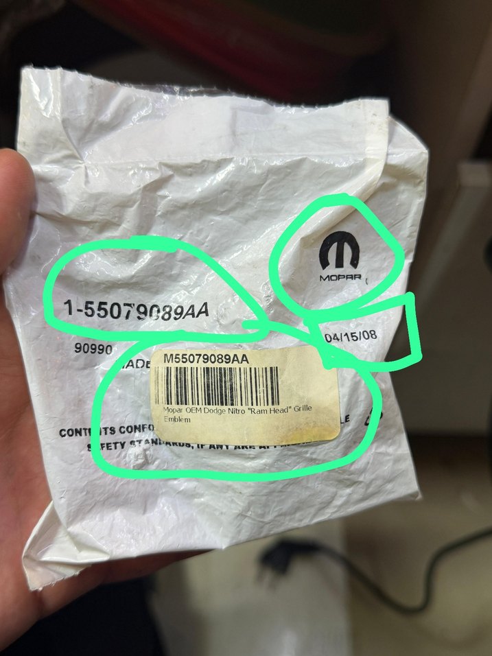 Orjinal dodge nitro amblem logo - Görsel 3