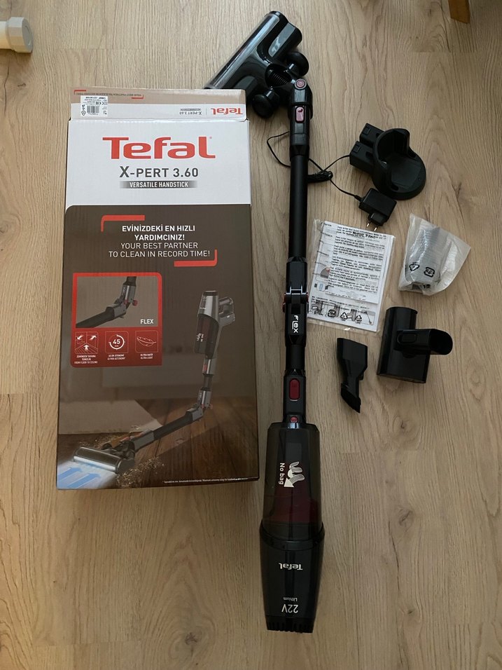 Siyah Kablosuz Elektrikli Süpürge - Görsel 4