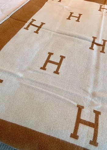 Hermes açık Kahverengi Yatak Örtüsü - Görsel 8