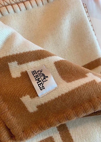Hermes açık Kahverengi Yatak Örtüsü - Görsel 5