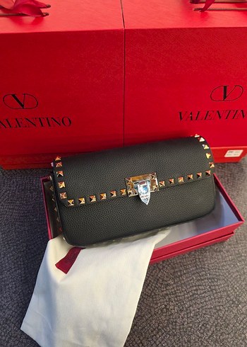 Beyaz Deri İşlemeli Kemerli Valentino Çanta - Görsel 9