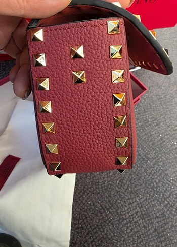 Beyaz Deri İşlemeli Kemerli Valentino Çanta - Görsel 7