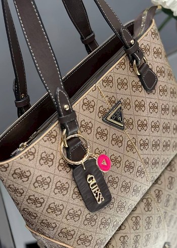 Klasik Desenli Deri Kadın Çanta - Görsel 5