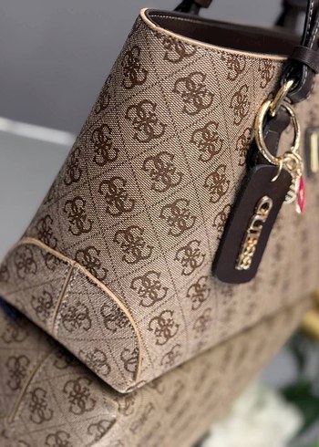 Klasik Desenli Deri Kadın Çanta - Görsel 4