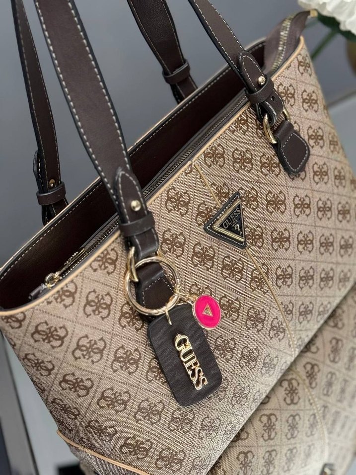 Klasik Desenli Deri Kadın Çanta - Görsel 5