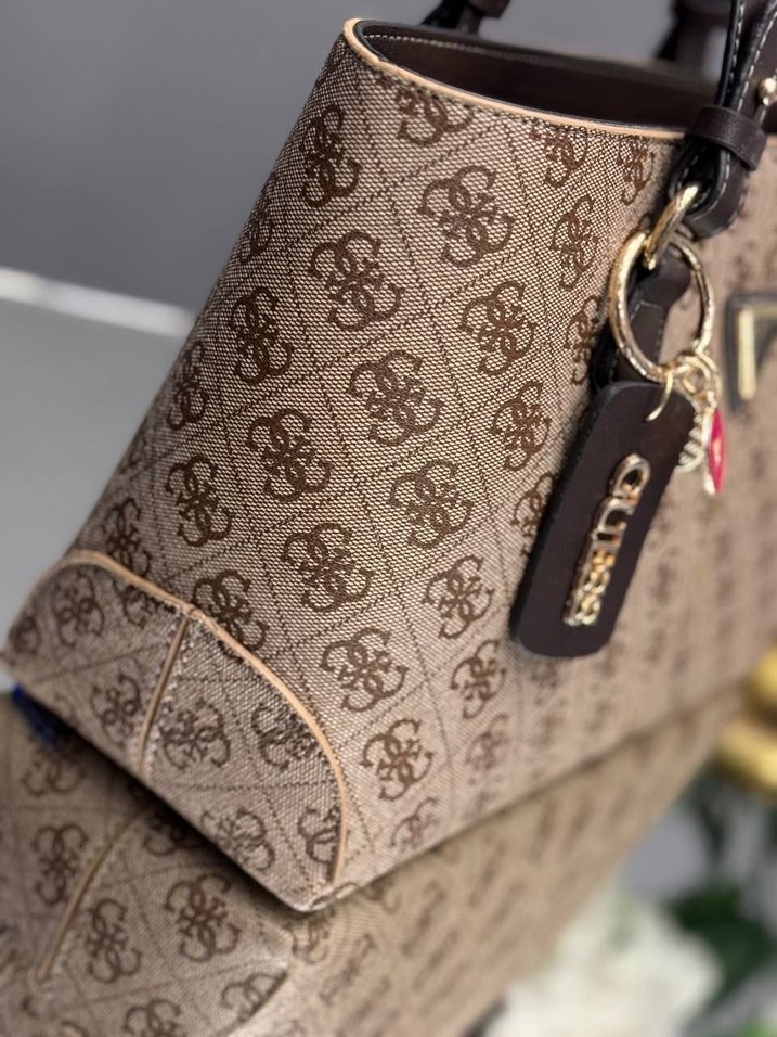 Klasik Desenli Deri Kadın Çanta - Görsel 4