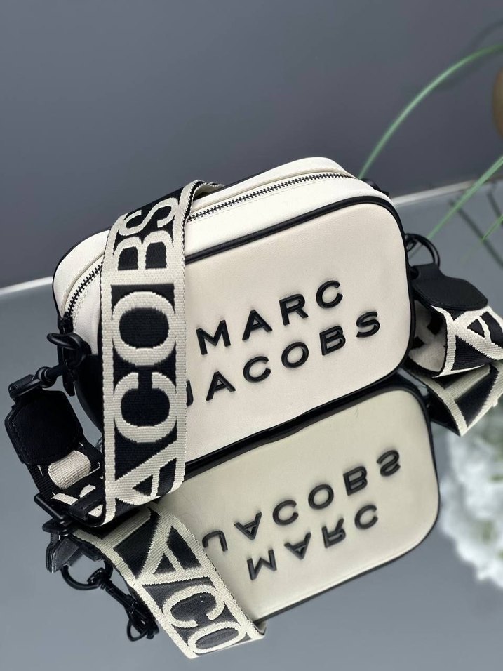 MARC JACOBS Beyaz Deri Kadın Çapraz Çanta - Görsel 3