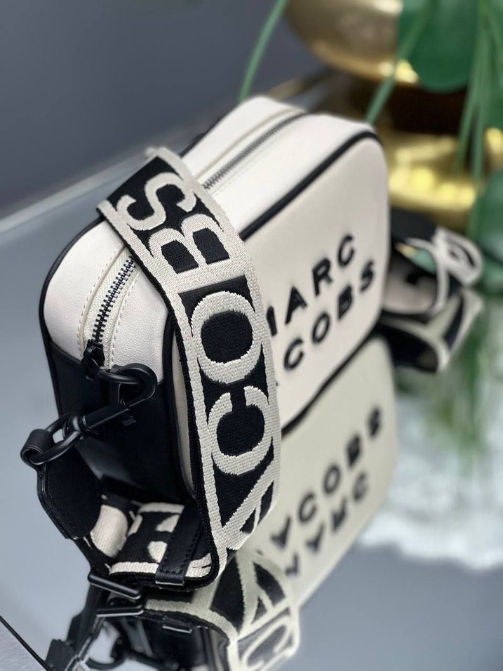 MARC JACOBS Beyaz Deri Kadın Çapraz Çanta - Görsel 4