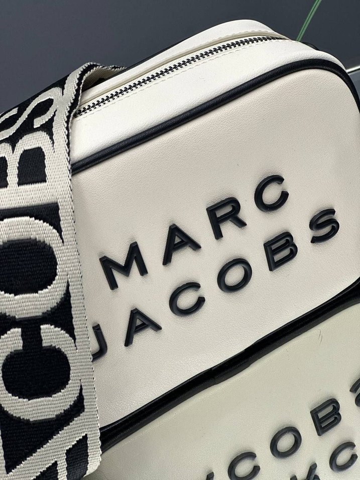MARC JACOBS Beyaz Deri Kadın Çapraz Çanta - Görsel 5
