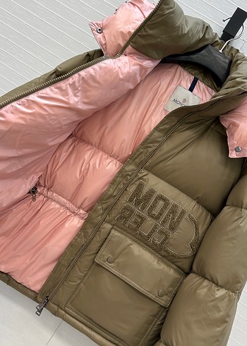 Moncler Kahverengi Kapitone Şişme Mont - Görsel 4