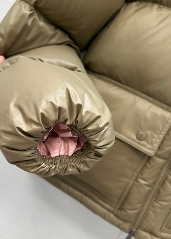 Moncler Kahverengi Kapitone Şişme Mont - Görsel 3