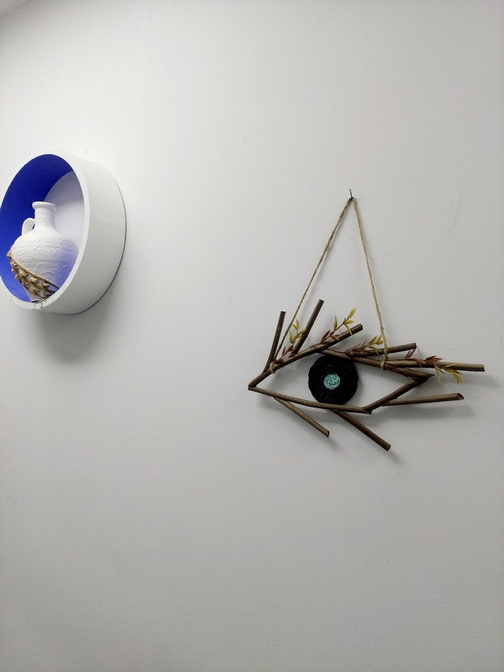 Koyu Kahverengi Doğal Dal Duvar Süsü makromeden - Görsel 2