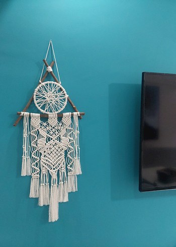 El Yapımı Makrome Duvar Süsü - Görsel 2