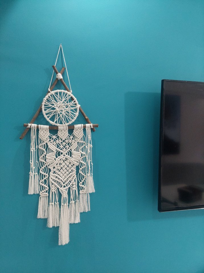 El Yapımı Makrome Duvar Süsü - Görsel 2