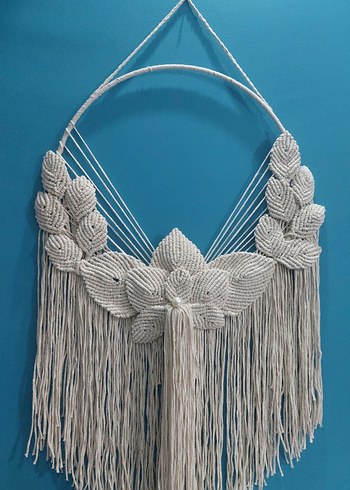 Gri Makrome Duvar Süsü - Görsel 2