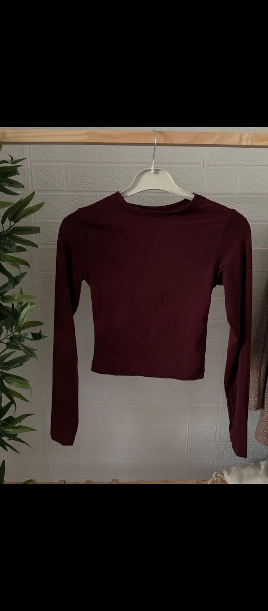 BORDO PARMAK GEÇİRMELİ BODY - Görsel 2