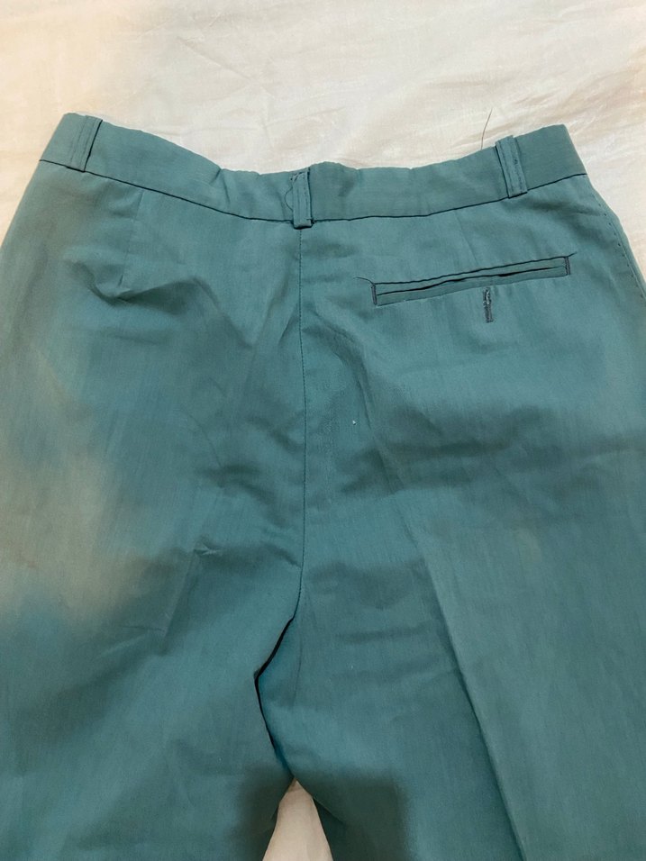 Erkek Yeşil Kemerli Ofis Pantolonu - Görsel 4