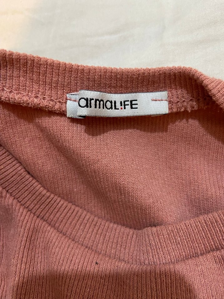 Kadın Soft Pembe Drapeli Uzun Kollu Triko - Görsel 3