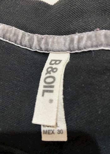 Düğmeli Siyah Baskılı Kadın Sweatshirt - Görsel 3