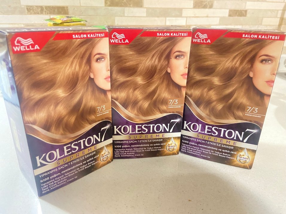 Wella Koleston 7/3 Fındık Kabuğu Saç Boyası 3 Adet - Görsel 2