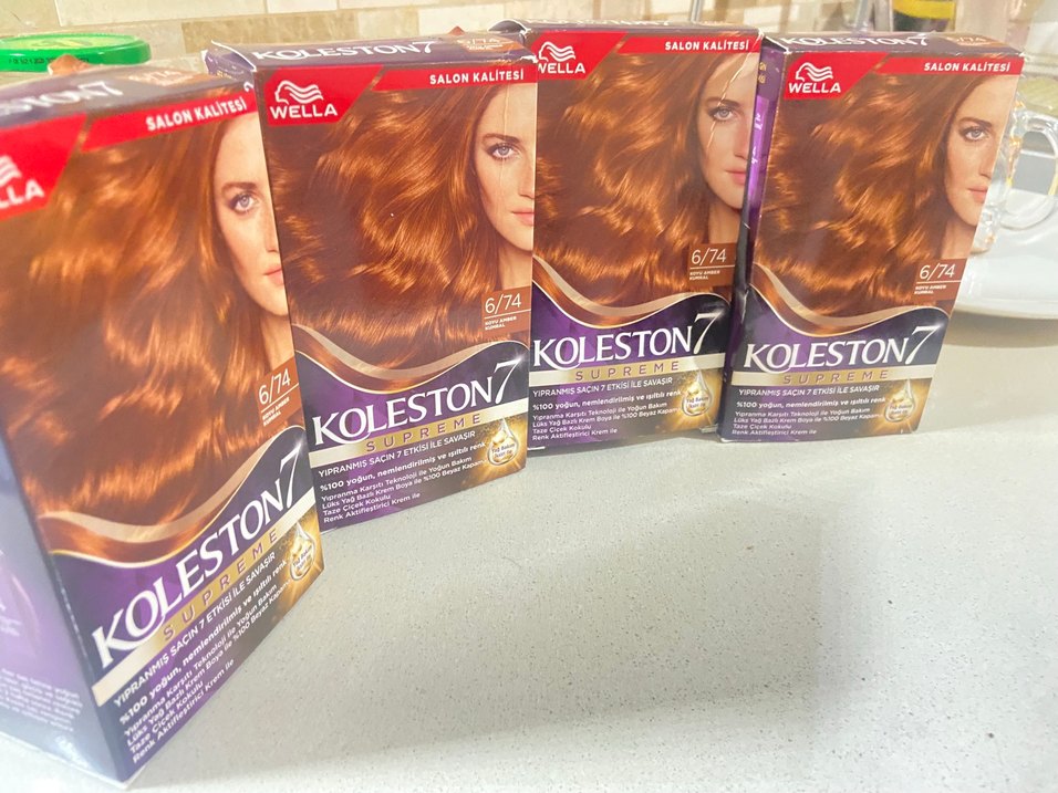 Wella Koleston Supreme Saç Boyası 6/74 Koyu Amber Kızıl 4 Adet - Görsel 2