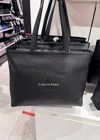 Calvin Klein Siyah Deri Kadın Çanta - Görsel 10