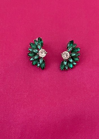 Pembe Puf Detaylı Kadın Küpe - Görsel 5