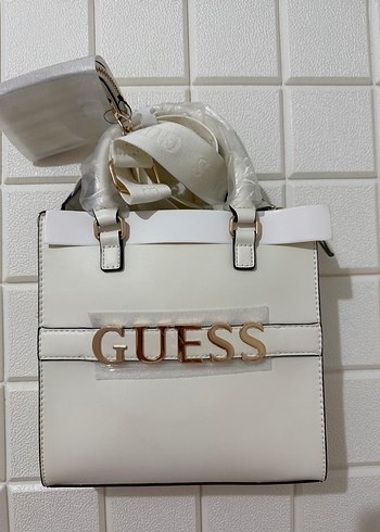 Beyaz Guess Kadın Omuz Çantası - Görsel 2
