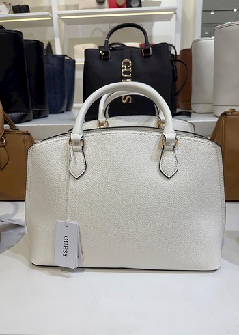 Guess Zincir Detaylı Beyaz Deri Kadın Çanta - Görsel 4
