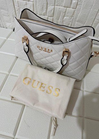 Guess Beyaz Deri Kadın Omuz Çantası - Görsel 9