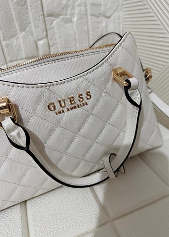 Guess Beyaz Deri Kadın Omuz Çantası - Görsel 8