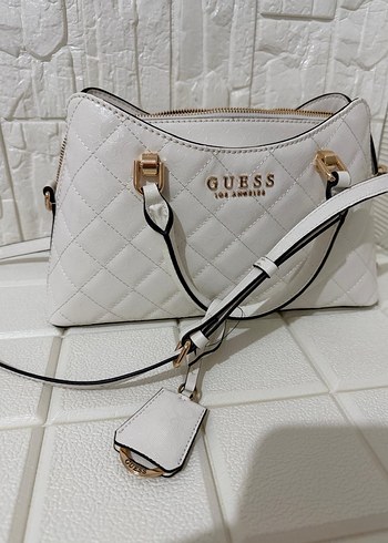 Guess Beyaz Deri Kadın Omuz Çantası - Görsel 2