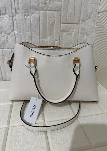 Guess Beyaz Deri Kadın Omuz Çantası - Görsel 7