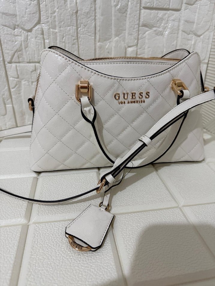 Guess Beyaz Deri Kadın Omuz Çantası - Görsel 2