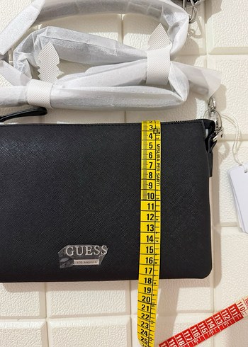 Siyah Deri Fermuarlı Kadın Çanta guess - Görsel 5