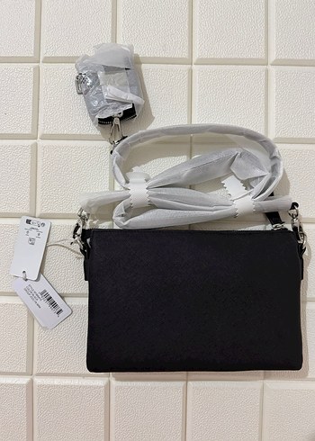 Siyah Deri Fermuarlı Kadın Çanta guess - Görsel 4