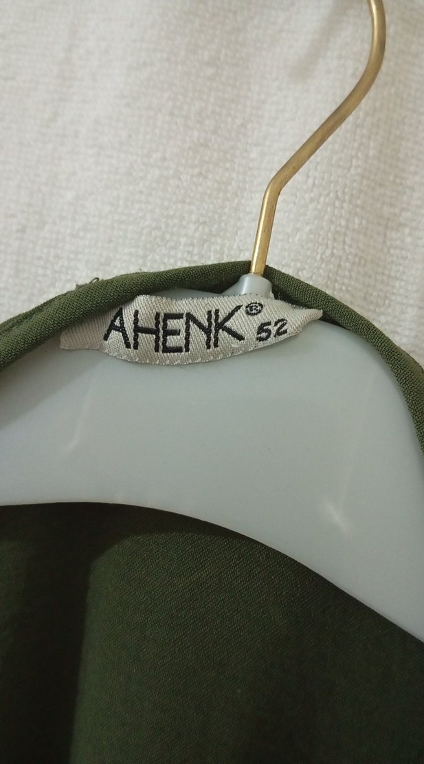 Kadın Salaş Uzun Kollu Haki Uzun Tesettür Yazlık İpli Ceket - Görsel 3