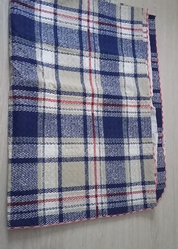 Bordo Ekoseli Pike Yatak Örtüsü - Görsel 2