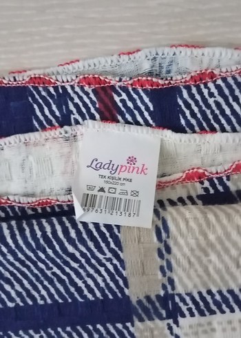 Bordo Ekoseli Pike Yatak Örtüsü - Görsel 3