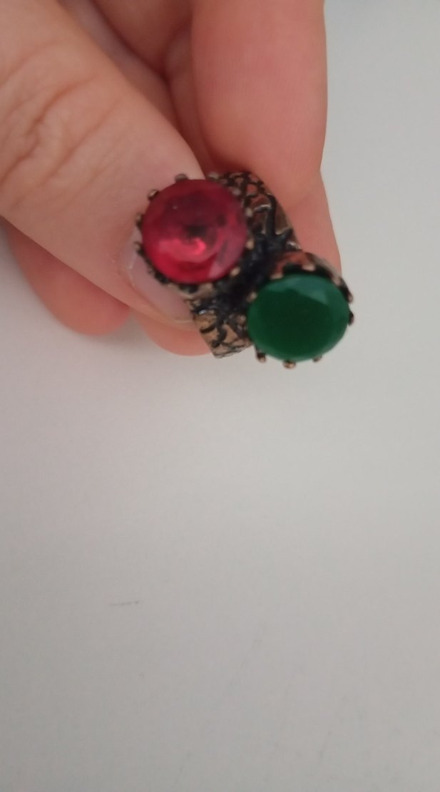 Bohem Tarzı Vintage Erkek Altın Renk Yüzük - Görsel 2