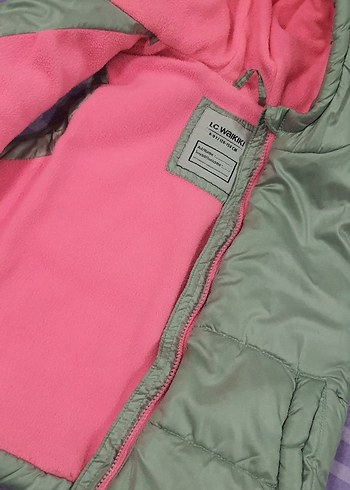 Kız Çocuk Gri Kapüşonlu Fermuarlı Yelek - Görsel 3