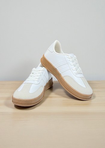 Beyaz Unisex Sneaker - No 36 - Görsel 2