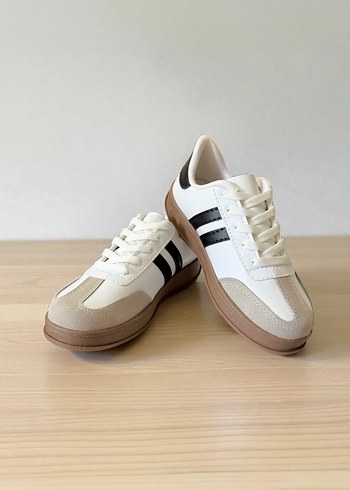 Beyaz-Siyah Unisex Sneaker - No 36 - Görsel 2