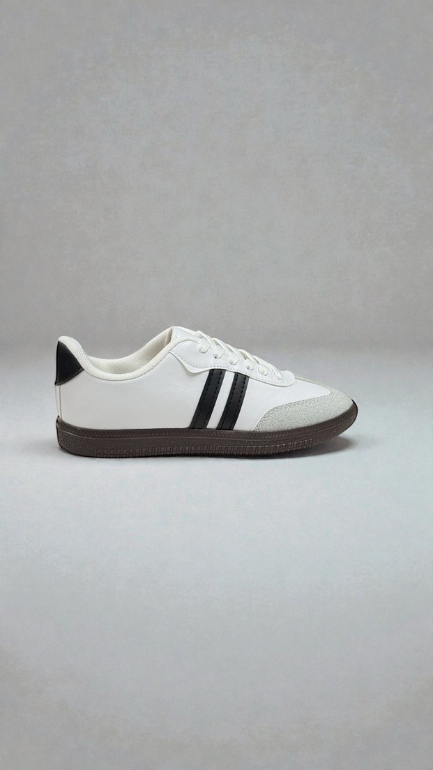 Beyaz-Siyah Unisex Sneaker - No 38 - Görsel 2