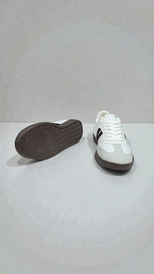 Beyaz-Siyah Unisex Sneaker - No 36 - Görsel 5