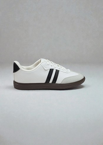 Beyaz-Siyah Unisex Sneaker - No 37 - Görsel 2