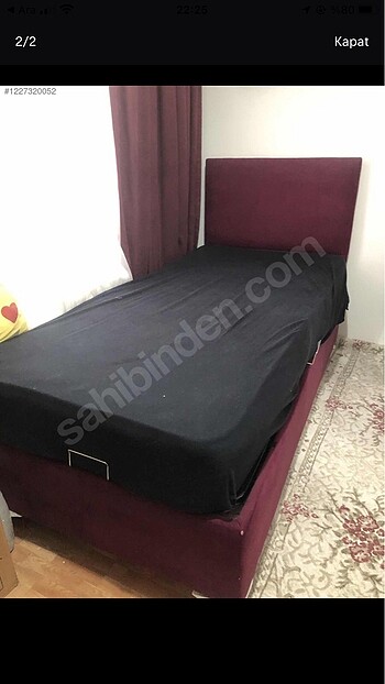  Beden mor Renk Elimde tek kişilik baza yatak ve makyaj dolabı vardır uyguna ver